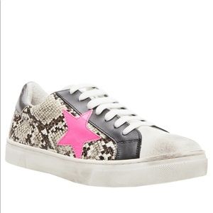 Steve Madden Rubie Snake Lace up Sneakers